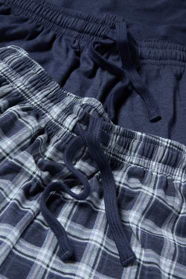 Herren - Multipack 2er - Pyjamahose - dunkelblau