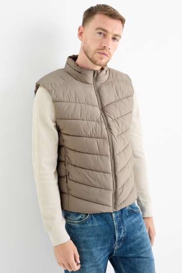 Herren - Steppweste - beige