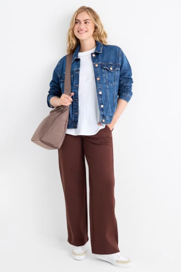 Dona - Pantalons de xandall - marró fosc