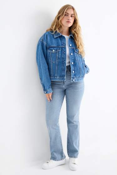 Dames - Bootcut jeans - high waist - jeanslichtblauw