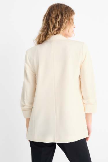 Dames - Blazer - relaxed fit - crème wit