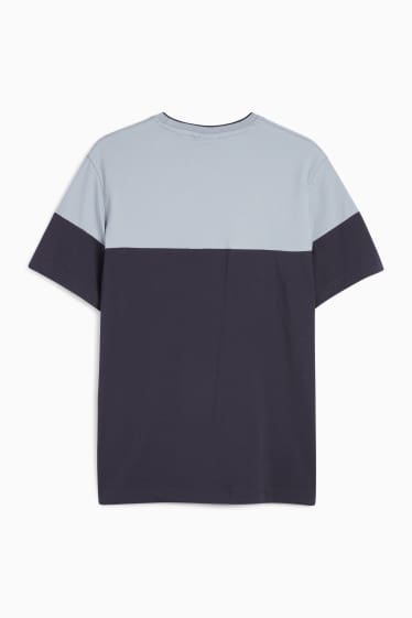 Pánské - Tričko - regular fit - modrá