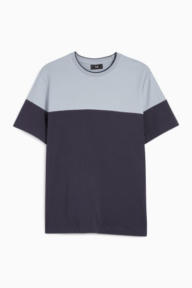 Pánské - Tričko - regular fit - modrá