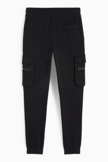 Herren - Cargo-Jogginghose - schwarz