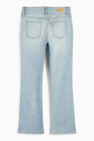 Děti - dívky - Bootcut jeans - LYCRA® - džíny - světle modré