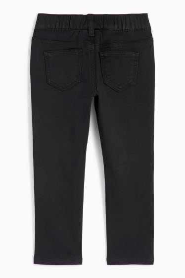 Kinder Mädchen - Katze - Skinny Jeans - schwarz