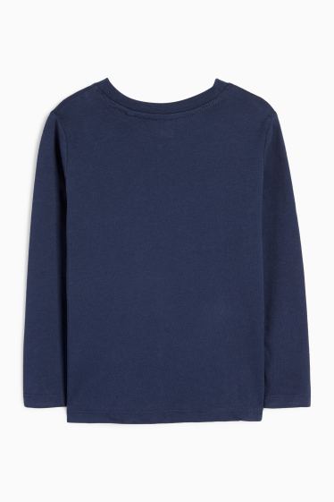 Kinder Jungen - Langarmshirt - dunkelblau