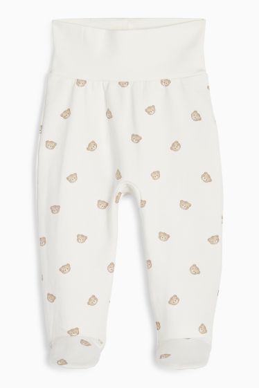 Unisex - Bärchen - Erstlings-Set - 4 teilig - cremeweiss