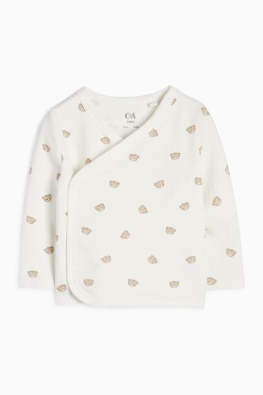 Unisex - Bärchen - Erstlings-Set - 4 teilig - cremeweiss