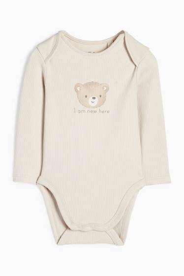Unisex - Bärchen - Erstlings-Set - 4 teilig - cremeweiss
