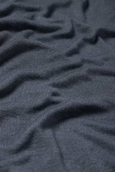 Dames - Basic longsleeve - donkerblauw
