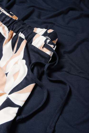 Femmes - Pyjama en viscose - bleu foncé
