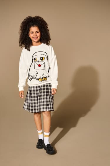 Kinder Mädchen - Harry Potter - Set - Sweatshirt und Rock - 2 teilig - weiß