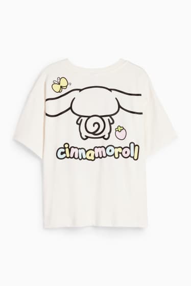 Kinder Mädchen - Cinnamoroll - Kurzarmshirt - cremeweiss