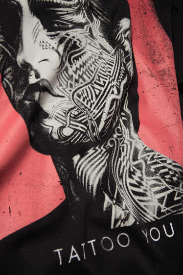 Pánské - Tričko - relaxed fit - Rolling Stones - černá
