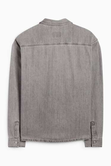 Home - Camisa texana - relaxed fit - Kent - texà gris clar