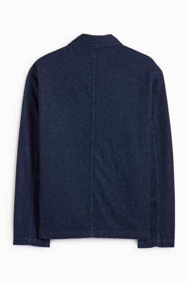 Herren - Jeans-Hemdjacke - Relaxed Fit - Kent - dunkeljeansblau