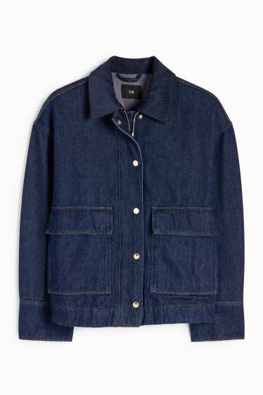Damen - Jeansjacke - dunkeljeansblau