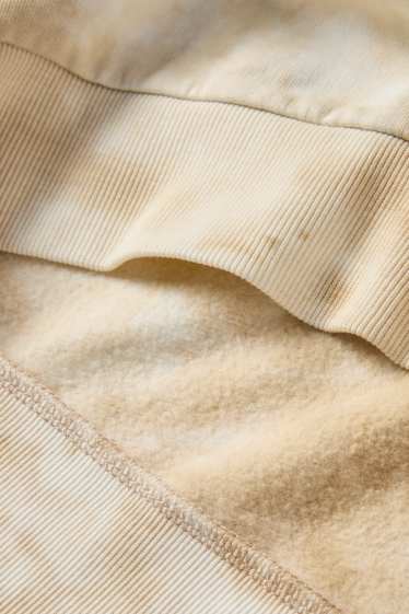Kinder Buben - Skater - Hoodie - gemustert - hellbeige