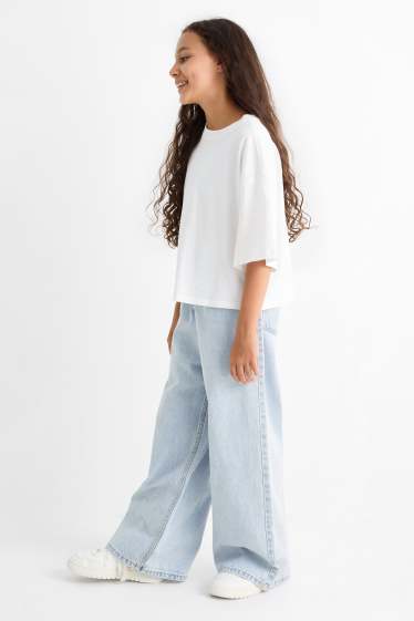 Children Girls - Baggy jeans - denim-light blue