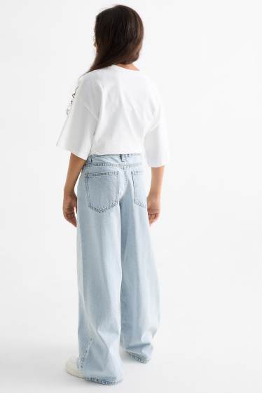 Children Girls - Baggy jeans - denim-light blue