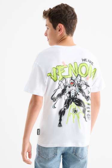 Kinderen: jongens - Venom - T-shirt - wit