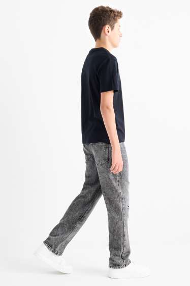 Děti - chlapci - Relaxed jeans - džíny - šedé