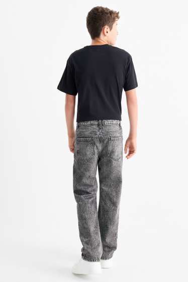 Děti - chlapci - Relaxed jeans - džíny - šedé