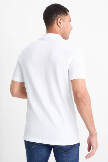 Pánské - Polokošile - regular fit - bílá