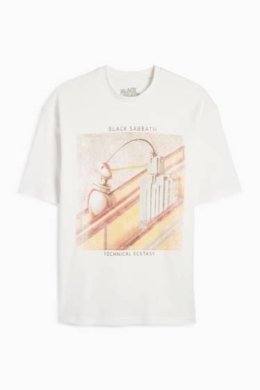 Bărbați - Tricou - relaxed fit - Black Sabbath - alb