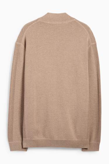 Herren - Strickjacke - beige