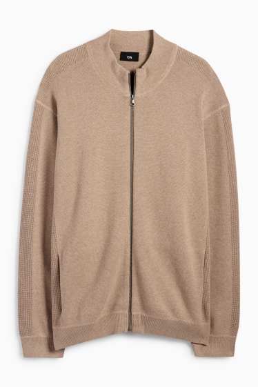 Herren - Strickjacke - beige