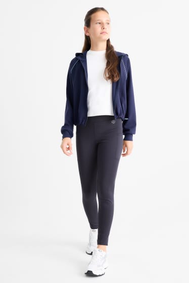 Kinder Mädchen - Multipack 2er - Funktions-Leggings - dunkelblau