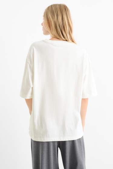 Damen - T-Shirt - Oversized - weiss