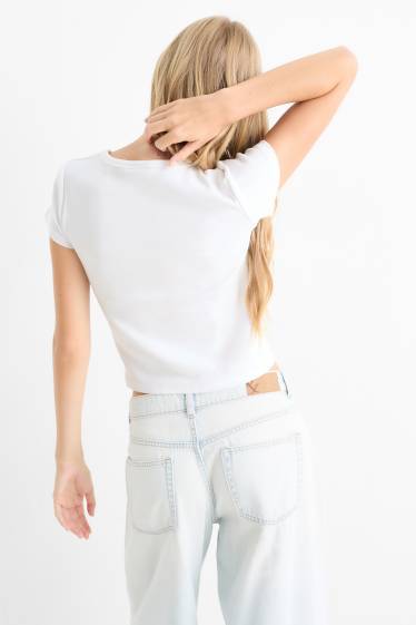 Dámské - Tričko - regular fit - Lilo & Stitch - bílá