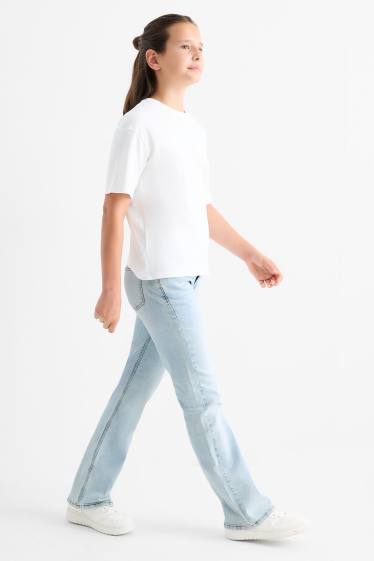 Kinder Mädchen - Bootcut Jeans - LYCRA® - helljeansblau