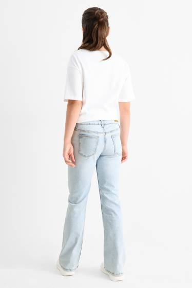 Kinder Mädchen - Bootcut Jeans - LYCRA® - helljeansblau
