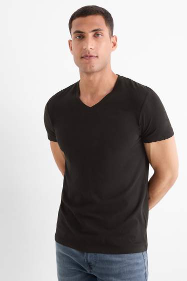 Hommes - T-shirt - slim fit - Flex - noir