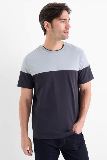 Pánské - Tričko - regular fit - modrá