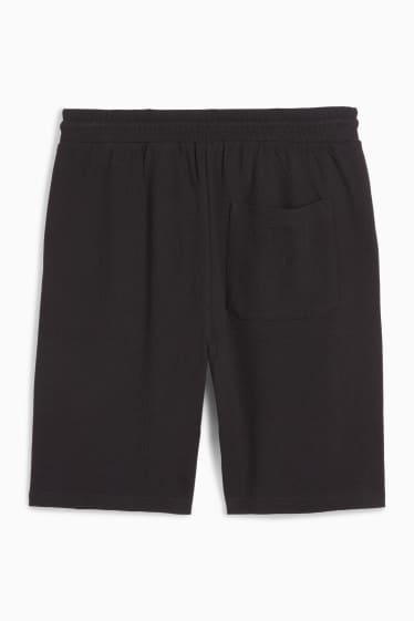 Men - Shorts - textured - black