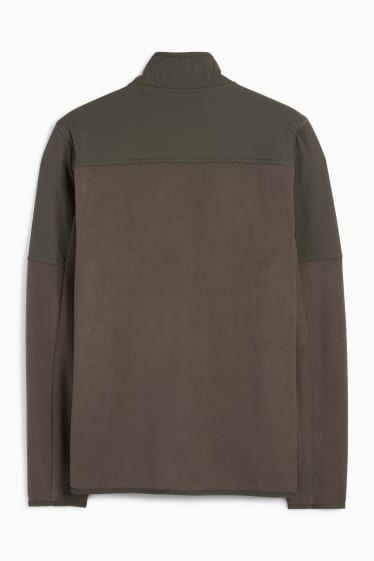 Herren - Fleecejacke - dunkelgrün