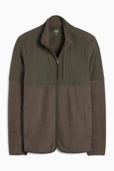 Herren - Fleecejacke - dunkelgrün