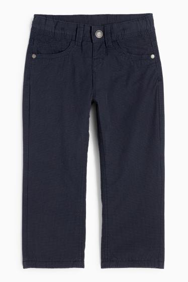 Kinder Jungen - Stoffhose - strukturiert - dunkelblau