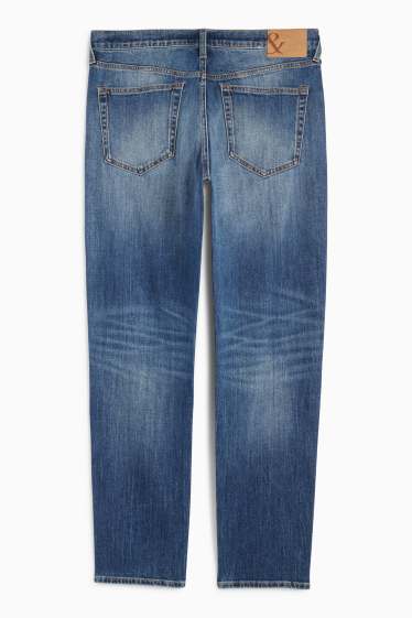 Pánské - Relaxed tapered jeans - džíny - modré