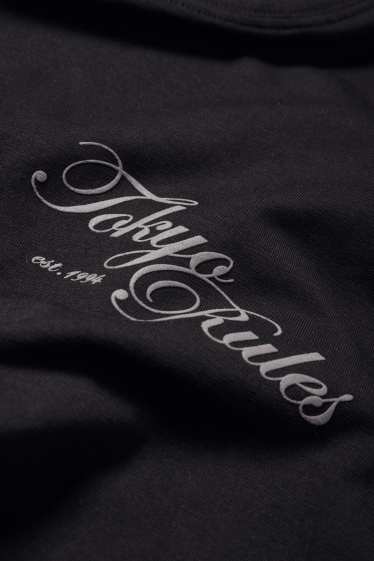 Herren - T-Shirt - Relaxed Fit - schwarz