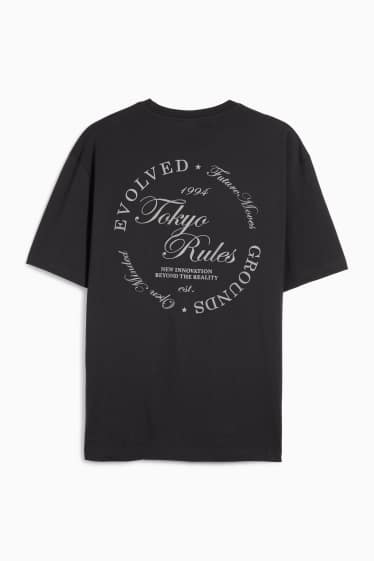 Herren - T-Shirt - Relaxed Fit - schwarz