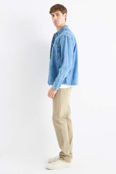 Pánské - Straight jeans - světle zelená