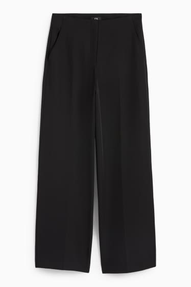 Femei - Pantaloni office - talie medie - regular fit - negru