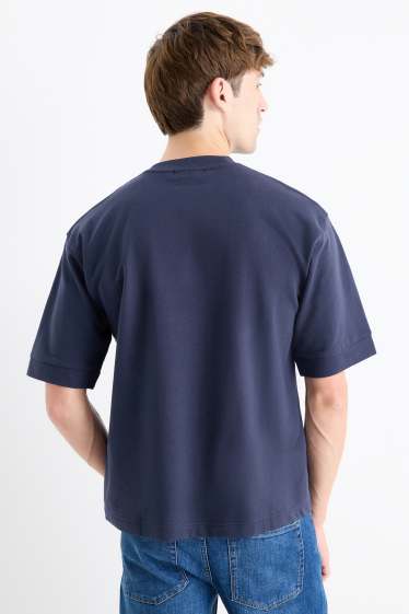 Men - T-shirt - relaxed fit - dark blue