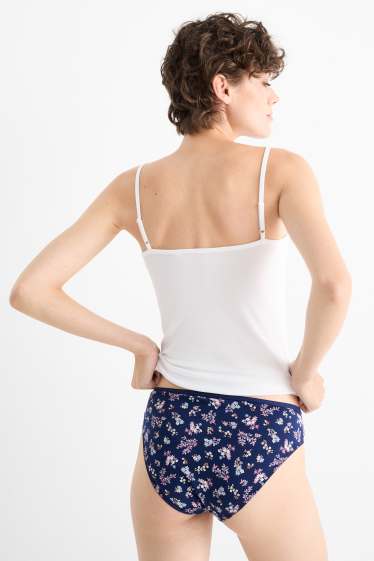 Dames - Slip - roze / blauw